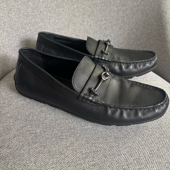 COACH Mott Driver Leather Loafer Moccasin Slip-on Black Men’s Size 8.5D‎